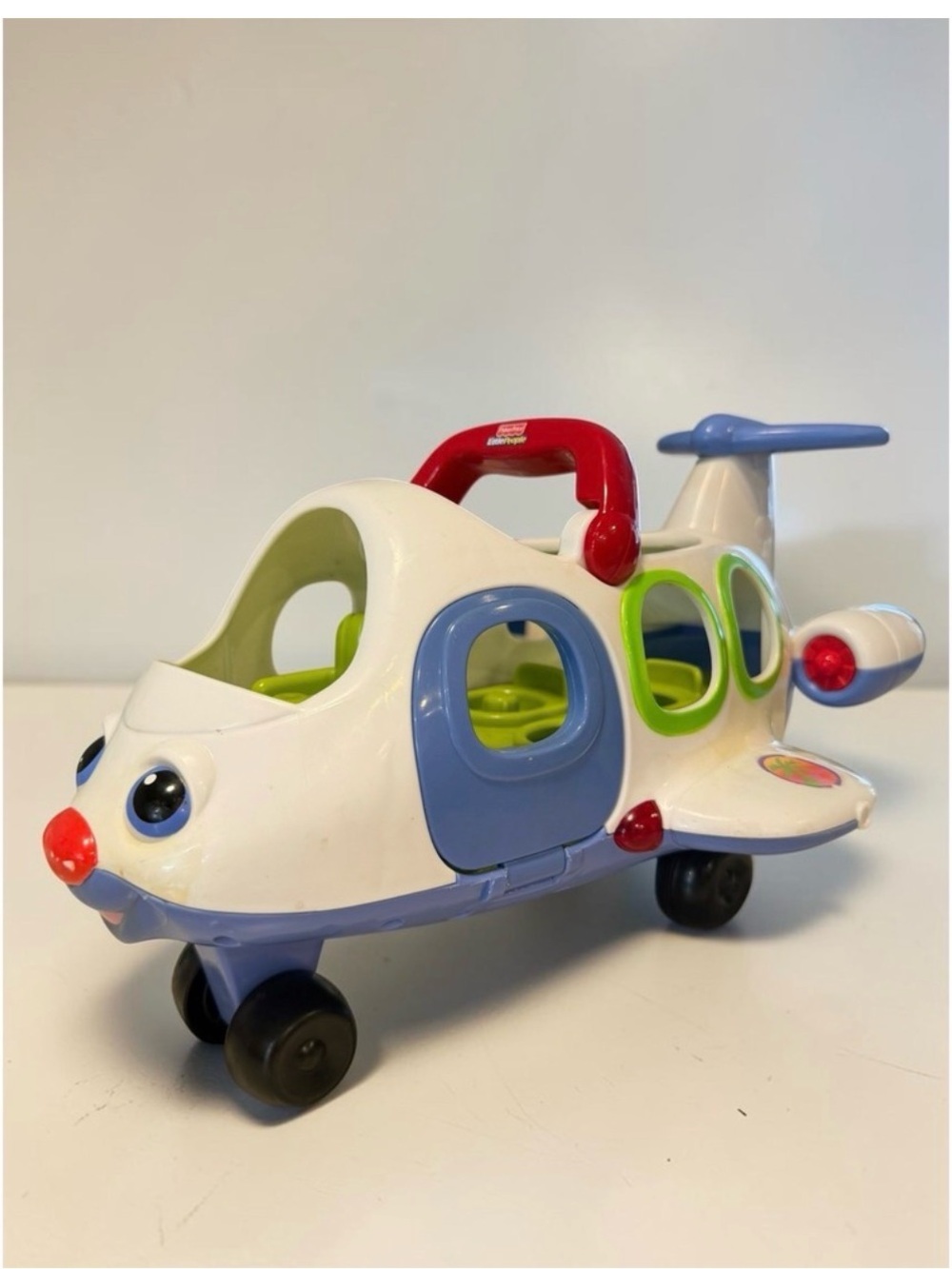 $8 ADD ON Fisher-Price Little People Lil Movers Airplane White J0001 Mattel 2005